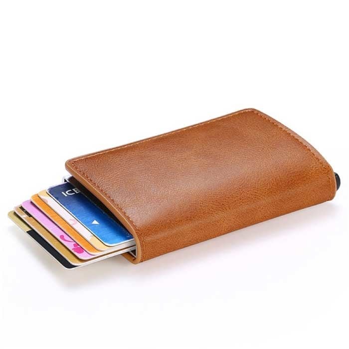 Smart wallet, RFID security, aluminum box